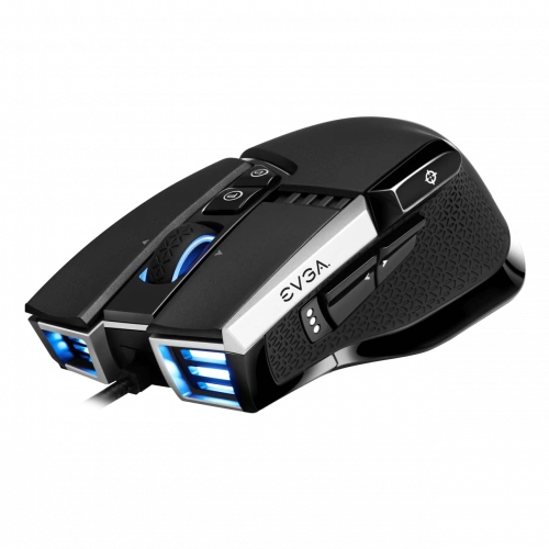 EVGA X17 Gaming Mouse, Wired, Black, Customizable, 16,000 DPI, 5 Profiles, 10 Buttons, Ergonomic