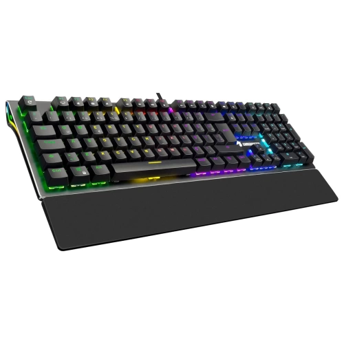 GAMEBOOSTER G908 BOLT RAİNBOW AYDINLATMALI RED SWİTCH MEKANİK BİLEKLİKLİ OYUN KLAVYESİ