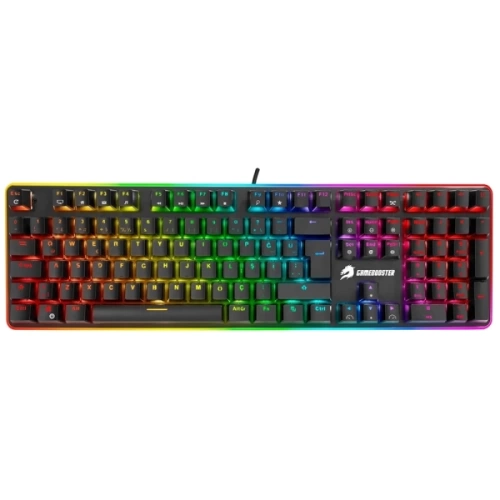 GAMEBOOSTER G99 VİGOR RGB BLUE OPTİK SWİTCH SU GEÇİRMEZ MEKANİK SİYAH GAMİNG KLAVYE