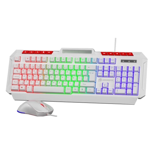 GAMEBOOSTER KM-11W KNİGHT BEYAZ KLAVYE MOUSE SET