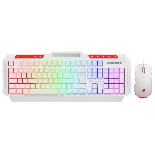 GAMEBOOSTER KM-11W KNİGHT BEYAZ KLAVYE MOUSE SET