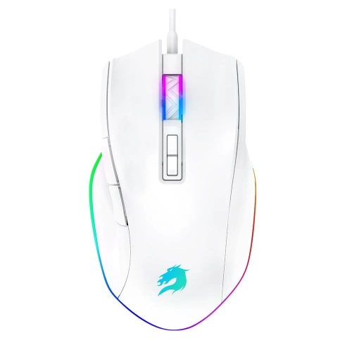 GAMEBOOSTER M16 MYTH RGB AYDINLATMALI BEYAZ PROFESYONEL GAMİNG MOUSE