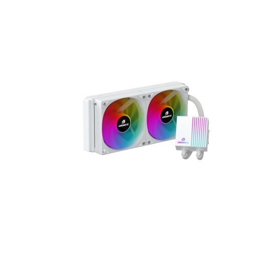 GAMEBOOSTER PRIME P240W RAİNBOW FANLI LGA1700/AM5 UYUMLU 240MM CPU SIVI SOĞUTMA SİSTEMİ (BEYAZ)