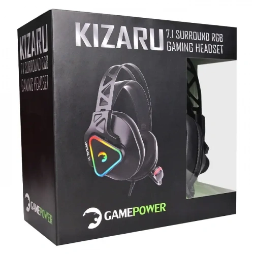 GAMEPOWER KİZARU 7.1 RGB KABLOLU MİKROFONLU KULAK ÜSTÜ OYUNCU KULAKLIĞ