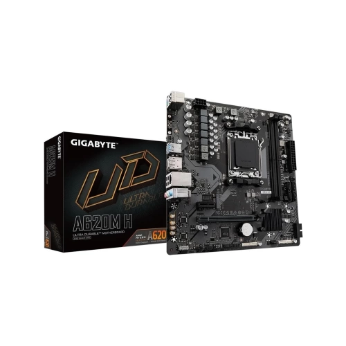Gigabyte A620M H AMD A620 Soket AM5 DDR5 6400(OC)MHz mATX Gaming (Oyuncu) Anakart