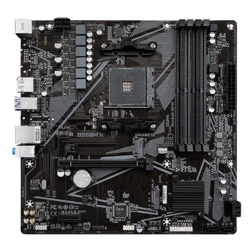 GIGABYTE B550M K DDR4 4733MHz(OC) HDMI M.2 DP mATX