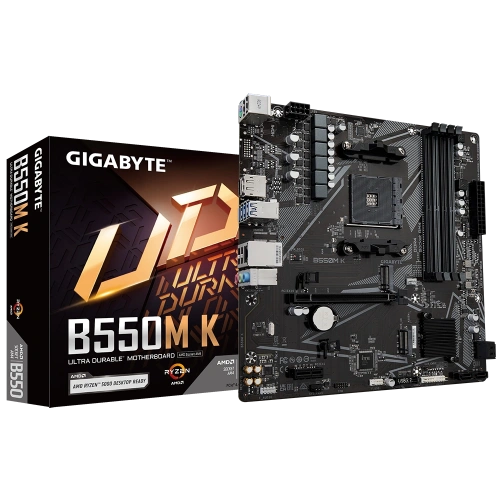 GIGABYTE B550M K DDR4 4733MHz(OC) HDMI M.2 DP mATX