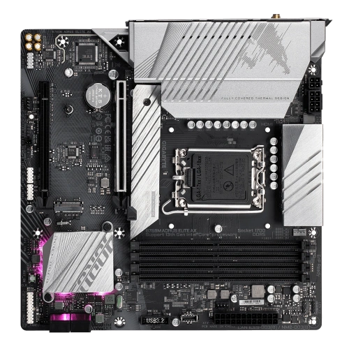 GIGABYTE B760M AORUS ELITE AX 5333MHz(OC) DDR5 M.2 mATX 1700p