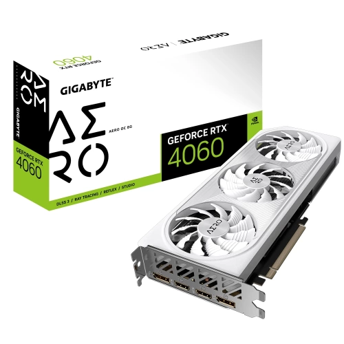 GIGABYTE RTX 4060 AERO OC 8GB GDDR6 128 BİT RGB LED NVİDİA EKRAN KARTI