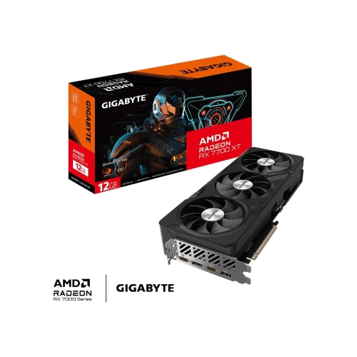GIGABYTE RX 7700 XT GAMING OC 12GB DDR6 192 bit RGB LED AMD Radeon Ekran Kartı