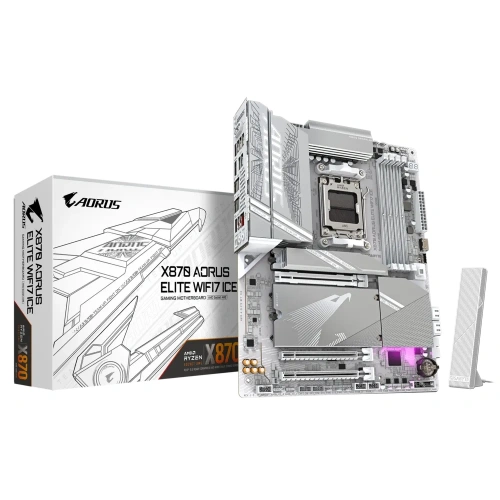 GIGABYTE X870A AORUS ELITE WF7 ICE DDR5 M.2 HDMI DP ATX AM5
