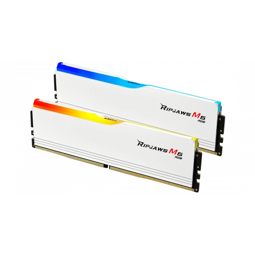 GSKILL Ripjaws M5 Beyaz RGB DDR5-6000Mhz CL36 32GB (2x16GB) Dual (36-36-36-96) 1.35V