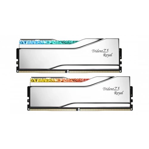 GSKILL Trident Z5 Royal Silver RGB DDR5-6400Mhz CL30 32GB (2X16GB) DUAL (30-39-39-102) 1.40V