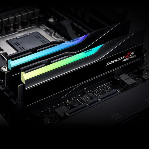 GSKILL TZ5 NEO RGB SİYAH DDR5-6000MHZ CL28 32GB (2X16GB) DUAL (28-36-36-96) 1.40V AMD EXPO TEKNOLOJ