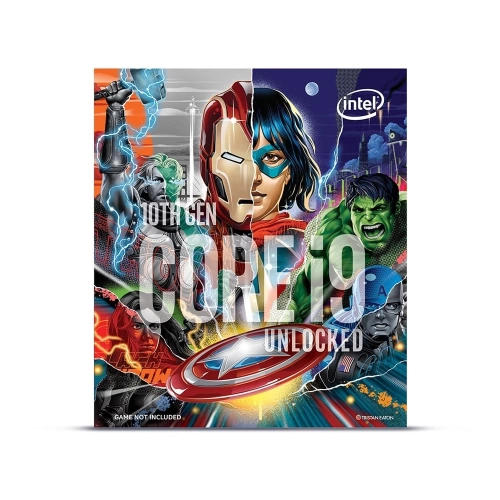 INTEL i9 10850K 3.60GHz 20M FCLGA1200 CPU İŞLEMCİ BOX AVENGERS TASARIMLI FANSIZ