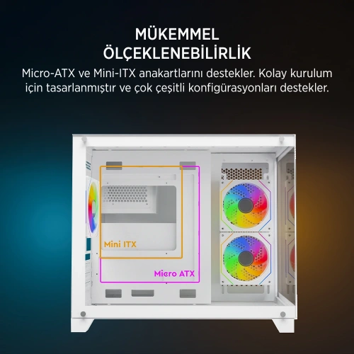 JAMES DONKEY STARK S700 750W BEYAZ GAMING KASA