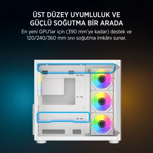 JAMES DONKEY STARK S800 4X ARGB WHITE KASA 750W