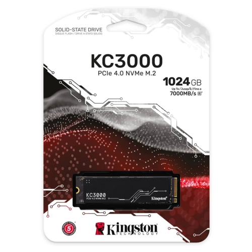 Kingston KC3000 1TB SSD m.2 PCIE 4.0 NVMe SKC3000S/1024G