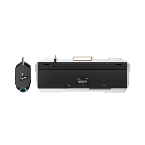 LECOO CM107 USB KABLOLU RAİNBOW AYDINLATMALI TÜRKÇE Q OYUNCU KLAVYE & MOUSE SETİ SİYAH