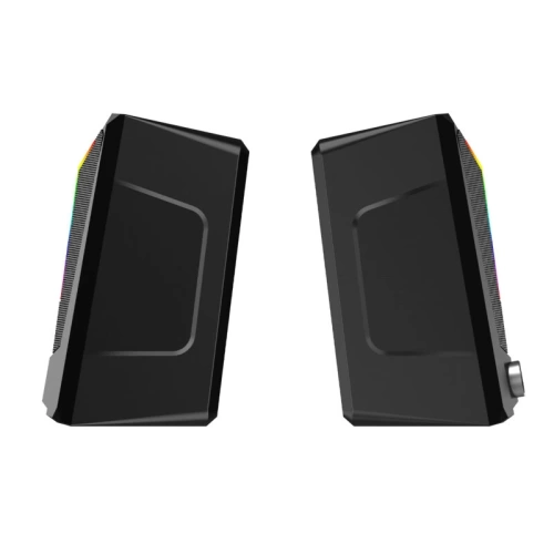 LECOO DS104 KABLOLU USB + 3.5MM JACK 6W RGB AYDINLATMALI MASAÜSTÜ HOPARLÖR SİYAH