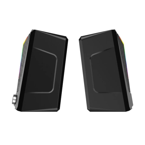LECOO DS104 KABLOLU USB + 3.5MM JACK 6W RGB AYDINLATMALI MASAÜSTÜ HOPARLÖR SİYAH