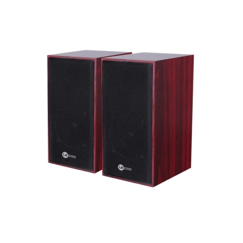 LECOO DS105 KABLOLU USB + 3.5MM JACK GİRİŞLİ 6W STEREO MASAÜSTÜ AHŞAP HOPARLÖR