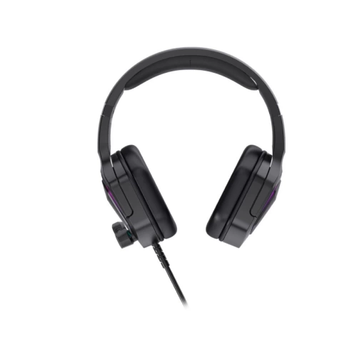 LECOO HT403 USB KABLOLU RGB AYDINLATMALI MİKROFONLU KULAK ÜSTÜ GAMİNG KULAKLIK SİYAH