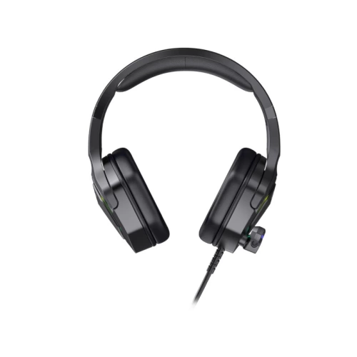 LECOO HT403 USB KABLOLU RGB AYDINLATMALI MİKROFONLU KULAK ÜSTÜ GAMİNG KULAKLIK SİYAH