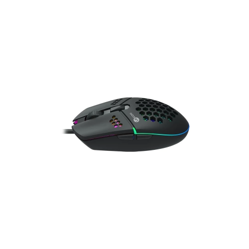 LECOO MS105 KABLOLU RGB LED AYDINLATMALI 3200DPI 6 TUŞLU OYUNCU MOUSE SİYAH