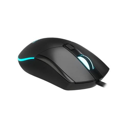 LECOO MS120 USB KABLOLU 2400DPI 4 TUŞLU RGB LED AYDINLATMALI OPTİK GAMİNG MOUSE SİYAH