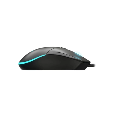 LECOO MS120 USB KABLOLU 2400DPI 4 TUŞLU RGB LED AYDINLATMALI OPTİK GAMİNG MOUSE SİYAH
