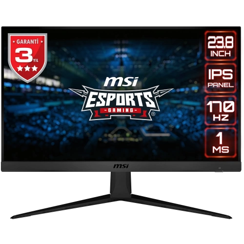 MSI 23.8 G2412 1920x1080 (FHD) 16:9 FLAT IPS 170HZ 1MS ADAPTIVE-SYNC GAMING MONITOR