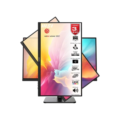 MSI 23.8 MODERN MD2412P 1920x1080 (FHD) 16:9 FLAT IPS 100HZ 1MS ADAPTIVE-SYNC PIVOT TYPE-C MONITOR