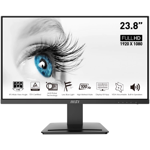 MSI 23.8 PRO MP243X 1920x1080 (FHD) 16:9 FLAT IPS 100HZ 1MS ADAPTIVE-SYNC MONITOR