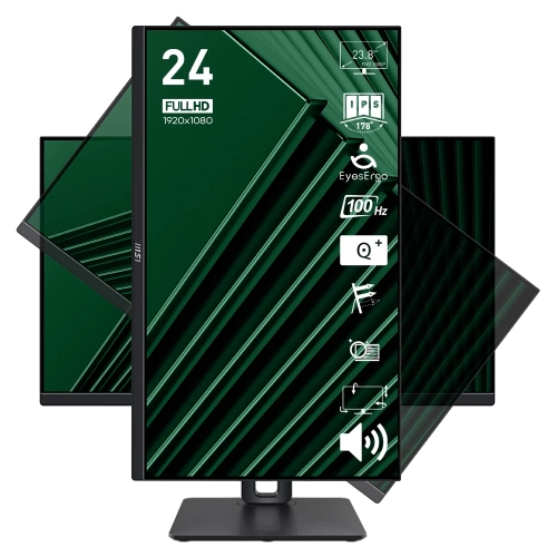 MSI 23.8 PRO MP245PG 1920x1080 (FHD) 16:9 FLAT VA 100HZ 1MS ADAPTIVE-SYNC MONITOR