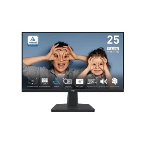 MSI 24.5 PRO MP251 E2 1920x1080 (FHD) 16:9 FLAT IPS 120HZ 1MS ADAPTIVE-SYNC SIYAH MONITOR