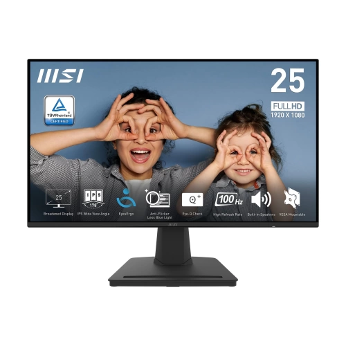 MSI 24.5 PRO MP252 1920x1080 (FHD) 16:9 FLAT IPS 100HZ 1MS ADAPTIVE-SYNC MONITOR