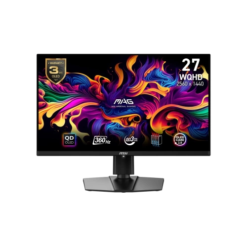 MSI 26.5 MAG 271QPX QD-OLED E2 2560x1440 (WQHD) 16:9 FLAT 240HZ 0.03MS FREESYNC GAMING MONITOR
