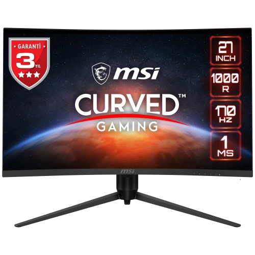 MSI 27 G271CQP E2 2560x1440 (WQHD) 16:9 CURVE 1000R VA 170HZ 1MS ADAPTIVE-SYNC GAMING MONITOR