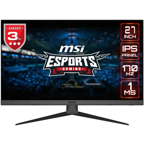 MSI 27 G2722 1920x1080 (FHD) 16:9 FLAT IPS 170HZ 1MS FREESYNC PREMIUM GAMING MONITOR