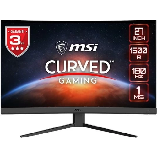 MSI 27 G27C4 E3 1920x1080 (FHD) 16:9 CURVE 1500R VA 180HZ 1MS ADAPTIVE-SYNC GAMING MONITOR
