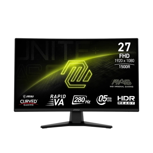 MSI 27 MAG 274CXF 1920x1080 (FHD) CURVE 1500R VA 280HZ 0.5MS (GTG) ADAPTIVE-SYNC SIYAH GAMING MONITOR