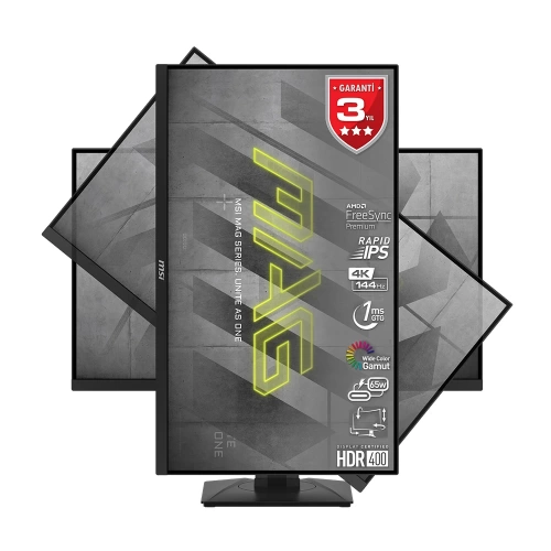 MSI 27 MAG 274UPF 3840x2160 (UHD) 16:9 FLAT RAPID IPS 144HZ 1MS G-SYNC COMPATIBLE PIVOT GAMING MONITOR