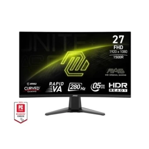 MSI 27 MAG 276CXF 1920x1080 (FHD) CURVE 1500R RAPID VA 280HZ 0.5MS (GTG) ADAPTIVE-SYNC SIYAH GAMING MONITOR