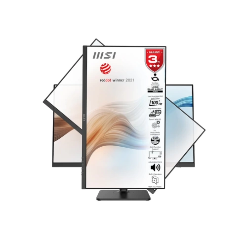 MSI 27 MODERN MD272XP 1920x1080 (FHD) 16:9 FLAT IPS 100HZ 1MS FREESYNC PIVOT TYPE-C MONITOR
