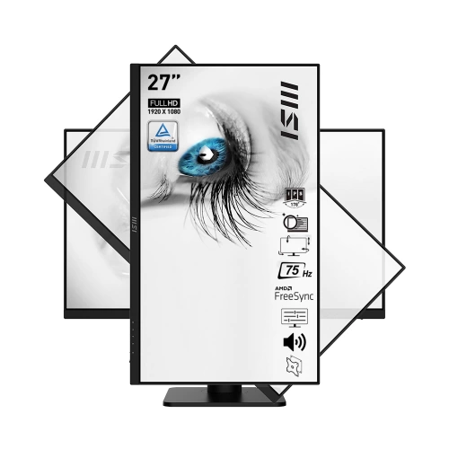 MSI 27 PRO MP273P 1920x1080 (FHD) 16:9 FLAT IPS 75HZ 5MS FREESYNC PIVOT MONITOR