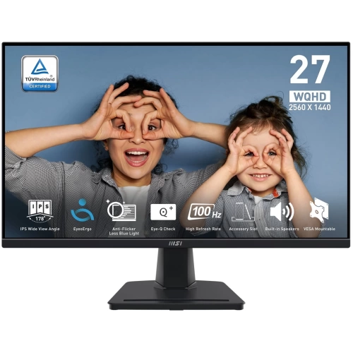 MSI 27 PRO MP275Q 2560x1440 (WQHD) FLAT VA 100HZ 1MS ANTI-GLARE MONITOR