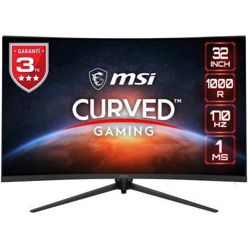 MSI 31.5 G321CQP E2 2560x1440 (WQHD) 16:9 CURVE 1000R VA 170HZ 1MS ADAPTIVE-SYNC GAMING MONITOR