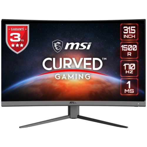 MSI 31.5 G32CQ4 E2 2560x1440 (WQHD) 16:9 CURVE 1500R VA 170HZ 1MS ADAPTIVE-SYNC GAMING MONITOR