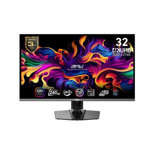 MSI 31.5 MPG 321URX QD-OLED 3840x2160 (UHD) 16:9 FLAT QD-OLED 240HZ 0.03MS ADAPTIVE-SYNC GAMING MONITOR
